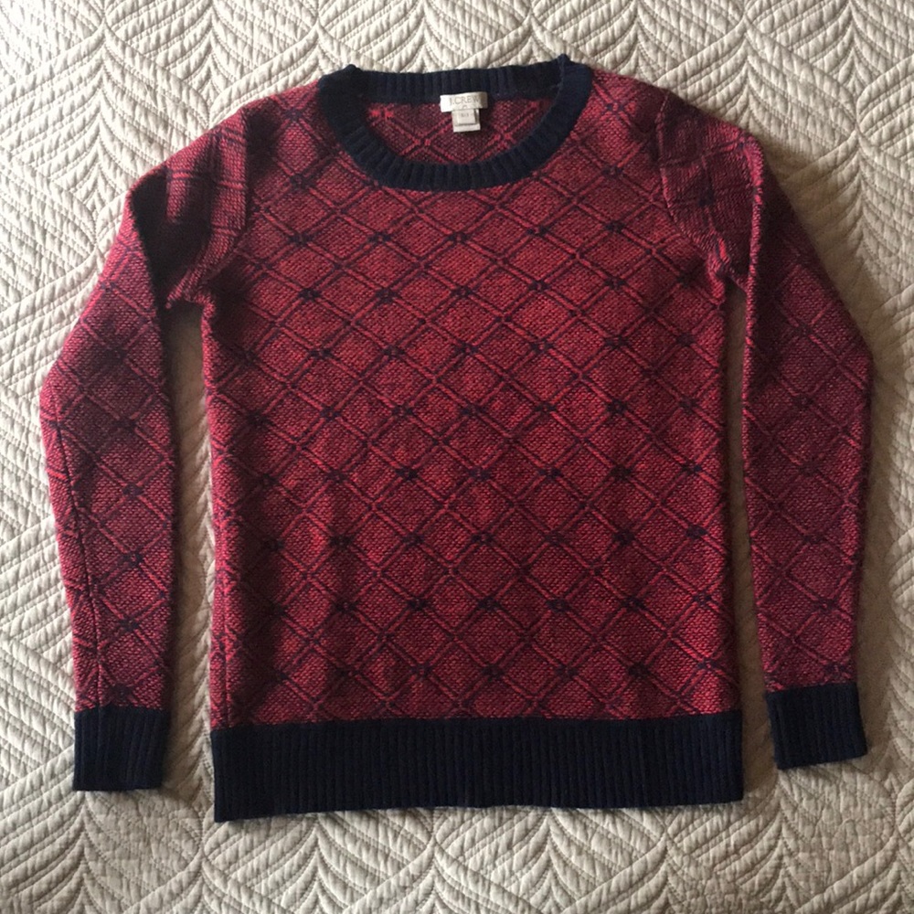 J Crew merino wool blend sweater.